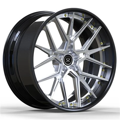S-Class W222 22x9.5 و 22x10.5 مشکی براق سفارشی 2-رینگ های آهنگری رایانه شخصی