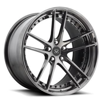 رینگ‌های فورجی 2 کامپیوتری ماشین‌کاری مشکی 21 اینچی برای فراری 458 Italia 5x114.3