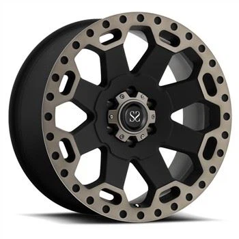 برای Wrangler 22 23 24 اینچ سفارشی 4 X 4 خارج از جاده چرخ کامیون با 5X139.7 6X139.7 8X170 8X165.1 و منفی ET OFFSET -44 -76 -101