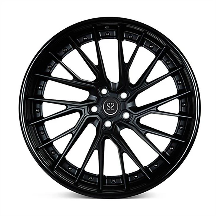 Black Design 21 Inch Customized 2-PC Rims Wheels For Lamborhini