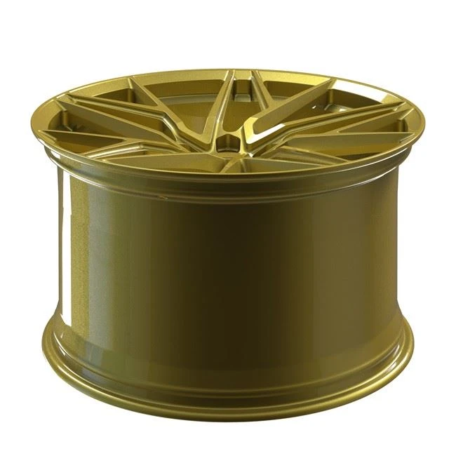 Monoblock 1 Piece PC Forged Wheels 20 Inch Staggered Gold Spoke Discs For Volkswagen T6 Luxury Car Rims
