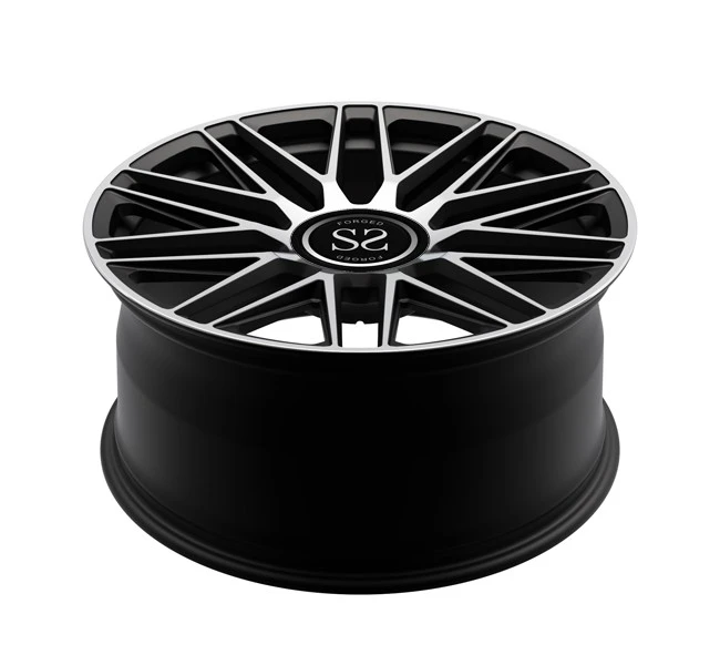 Luxury Forged Wheels Black Machined Face 21x9 21x10 Staggered Mercedes Benz 1 Piece Monoblock Rims